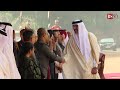 amir of qatar accorded ceremonial welcome at rashtrapati bhawan