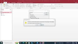 MS Access 2016-How to Copy Rename Cut and Delete MS Access Database  Table ||Access 2010 in HIndi