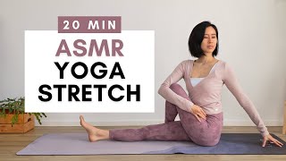 20 MIN ASMR YOGA STRETCH - a quiet practice to calm the mind and body | Jacqui Noel Yoga