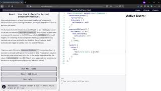 Learn React Use the Lifecycle Method componentDidMount-freeCodeCamp.org(Day-12)
