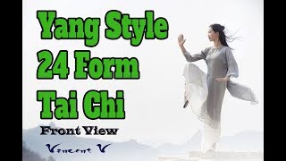 Yang 24 Form Tai Chi | Front View | Silent | Amin Wu | 二十四式太极拳 | Tai Chi