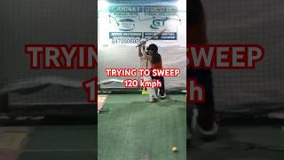 SWEEP SHOT 120 kmph  #batting #cricket #ipl #bgt2024 #pant #viratkohli #rohitsharma #bumrah #pull