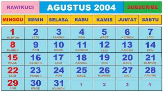 KALENDER TAHUN 2004