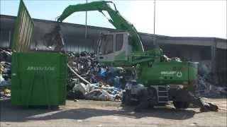 SENNEBOGEN - Waste Handling: 818 Material Handler E-Series in recycling operation in Germany