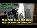 BUNDA RORO KIDUL BELAJAR MASAK DI TEMPAT KIMENGGOLLO DITEMENIN ANAK AJAIB