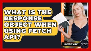What Is The Response Object When Using Fetch API? - JavaScript Toolkit