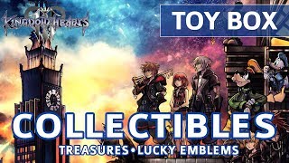 Kingdom Hearts 3 - Toy Box All Collectible Locations (Lucky Emblems \u0026 Treasures)