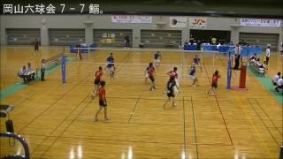 2016.06.12 中国クラブカップ決勝トーナメント１回戦【岡山六球会 対 鰯。（鳥取）】 第１セット