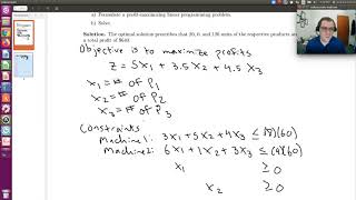 Production Planning Example 1: LibreOffice Calc