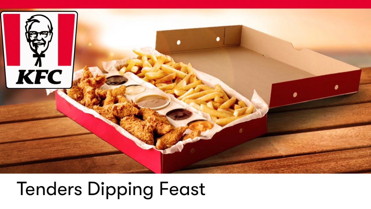 Checkout Basket KFC Tender Dipping Feast - YouTube