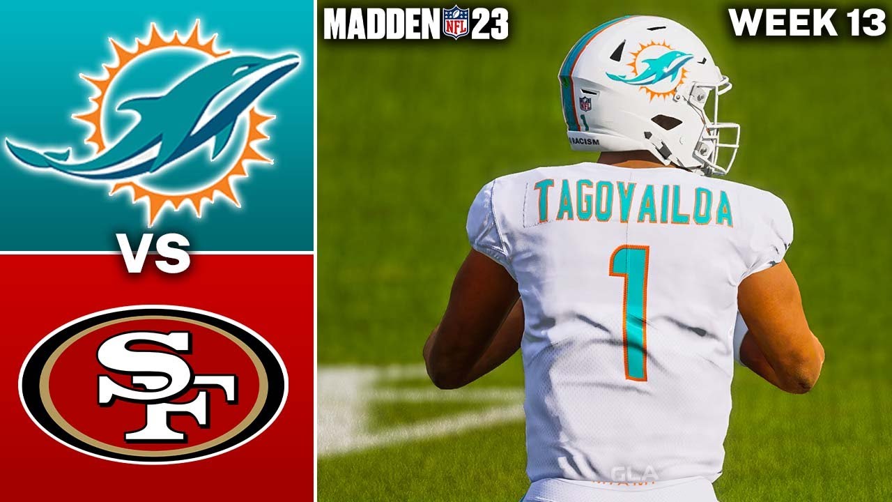 Dolphins Vs. 49ers Week 13 Simulation Madden 23 Gameplay PS5 - YouTube