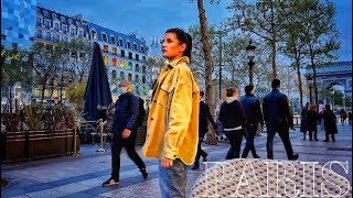 🇫🇷[PARIS 4K] WALK IN PARIS "WATCHING PEOPLE IN CHAMPS-ÉLYSÉES" (EDITED VERSION) 23/APR/2022