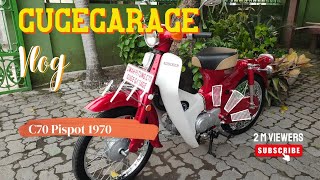 Original Restoration C70 Pispot 70cc tahun 1970 2N1. oleh Omah Pitung C70 by Guge Garage - Solo !!