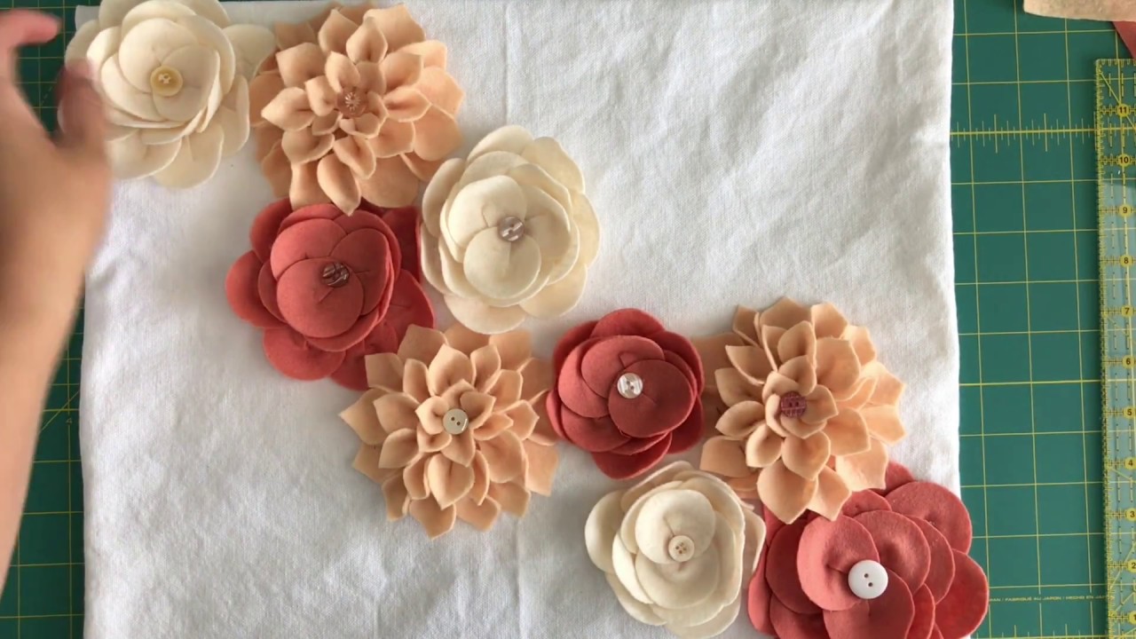 Diy Felt Flowers Tutorial At Dorothy Lessard Blog