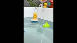 Children's water toy electric rotating water spray duck shower