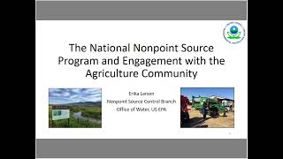 Coordinating With Agricultural Partners Across Clean Water Act Programs - TMDL webinar