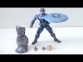 Marvel Legends Captain America (movie stealth costume) action figure review - Winter Soldier baf