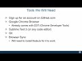 HTML, CSS, and Javascript for Web Developers - Development Environment Setup, Part 1
