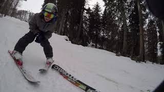 Extreme skiing through the forest - Kokhta 1 - Bakuriani - Georgia