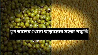 সবচেয়ে সহজে কিভাবে মুগ ডালের খোসা ছাড়ানো যায় ||সেটাই দেখাবো এই ভিডিওতে