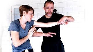 Wrist Grab Release Elbow Strike to Hip Takedown / Sweep—Rebel Wing Chun
