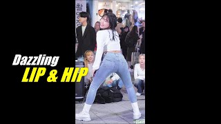 [4K] 다즐링 (여정, Dazzling) - LIP \u0026 HIP (현아) 커버 댄스 @ 230408 홍대 버스킹 직캠 By SSoLEE