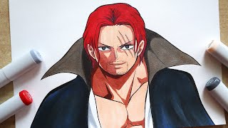 How to Draw Shanks - Step By Step Tutorial | One Piece