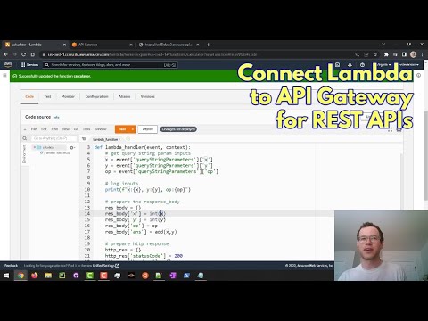 Connect AWS Lambda to API Gateway for REST APIs