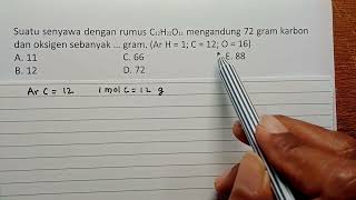 Dua cara penyelesaian soal, menghitung massa unsur dalam senyawanya.