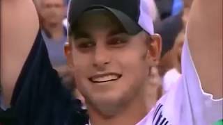 Andy Roddick vs Juan Carlos Ferrero 2003 US Open Highlights