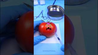 Tomato has babies | Fruit surgery #shorts