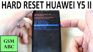 HARD RESET HUAWEI Y5 II | How to | Restore