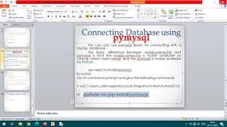 PYMYSQL the python-mysql connection
