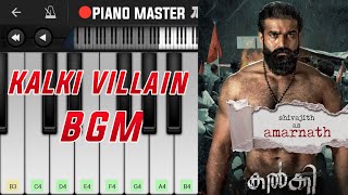 KALKI - VILLIAN BGM |  Amarnath BGM | Walkband Piano Tutorial + Drums