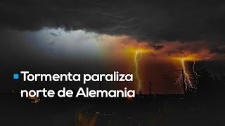 ¡TORMENTAS  AZOTAN Alemania con furia! Suspenden servicio de ferry por más de 12 horas