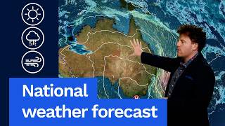 National Weather Forecast: Wet on the east and west coast, sunny elsewhere