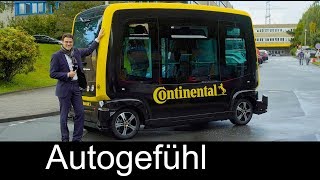 Mobility of the future: Continental Autonomous Vehicle CUbE test & self-parking FEATURE - Autogefühl