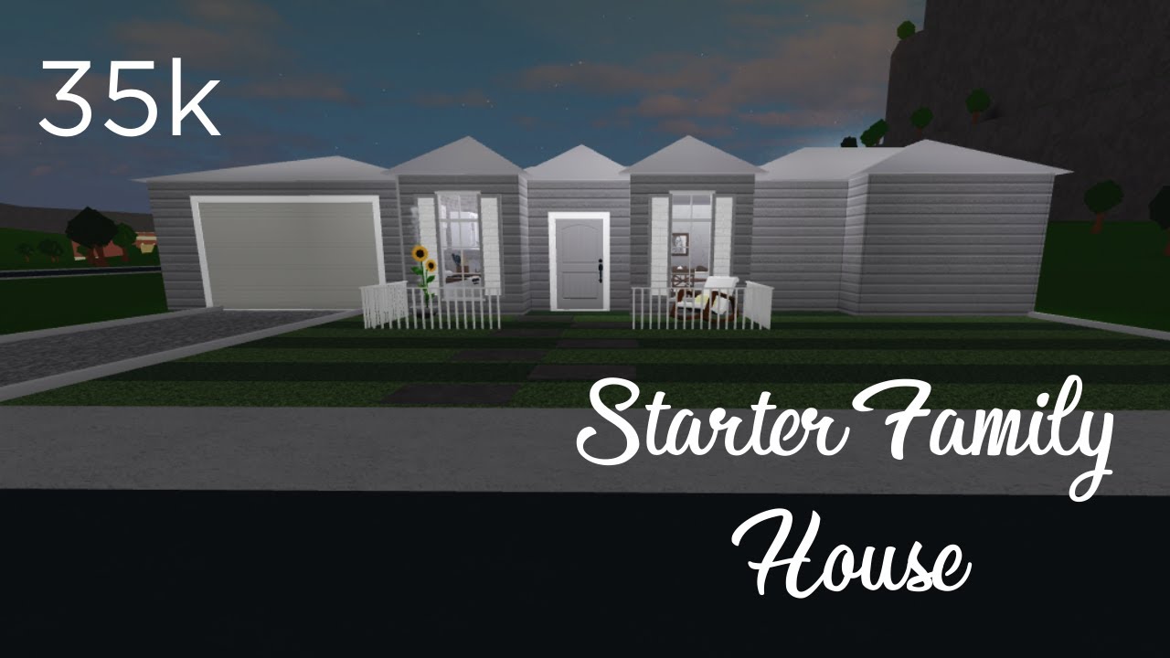 ROBLOX I Bloxburg: No Gamepass Family Starter House (35k) - YouTube