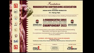 Jr.MAHARASHTRA SHREE !!  CHAMPIONSHIP 2023 !!