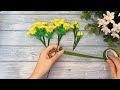 how to make beautiful flowers with pipe cleaner yellow elder flowers pipe cleaner chenille wire