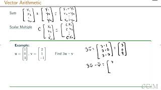 vector equations vector arithmetic
