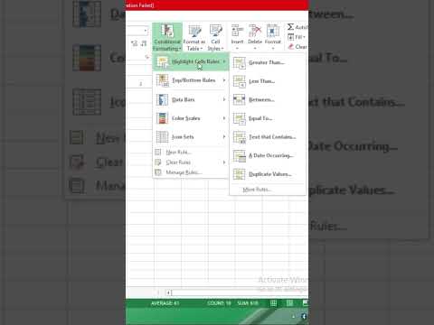 Highlight greater than value in ms excel #excel #msexcel #highlight