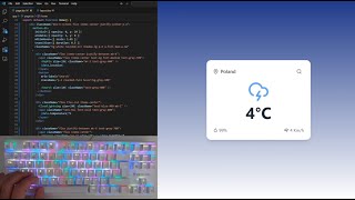 ASMR Programming – Weather App UI with React & Next.js | Typing Sounds Only | No Talking