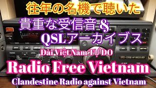 往年の名機で聴いた貴重な受信音とQSLアーカイブス、Radio Free Vietnam