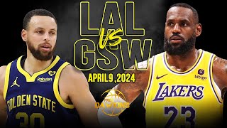 Golden State Warriors vs Los Angeles Lakers  Game Highlights | April 9, 2024 | F