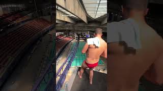 Synchronized High Diving from the only indoor 20 meter platform in the World! 🤯 #bravegang