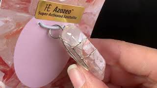 粉色火焰阿賽斯特萊吊墜 Pink Fire Azeztulite Pendant (11g-22a-1)