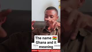 The name Ghana and it meaning #astrology