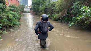 Frank Sidebottom in the fantastic River Medlock and proper River Tib! - Sept 2019