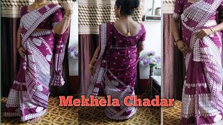 How to wear Mekhela Chadar | Mekhela Sador Draping | How to Wear Assamese Saree Perefctly l